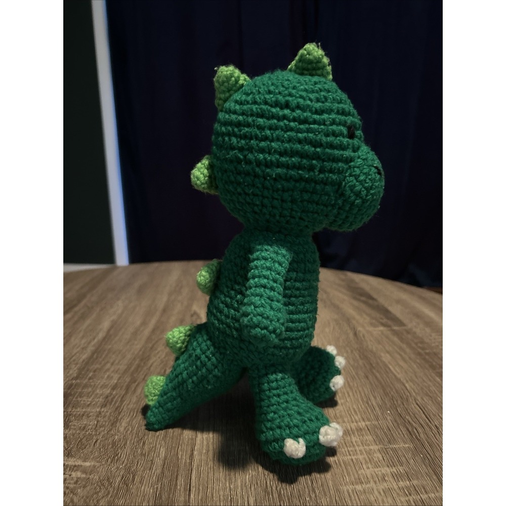 Crocheted Green Dinosaur Plush Toy Stuffed Animal Amigurumi‎ T-Rex!